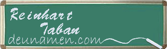 Reinhart Taban Visitenkarte